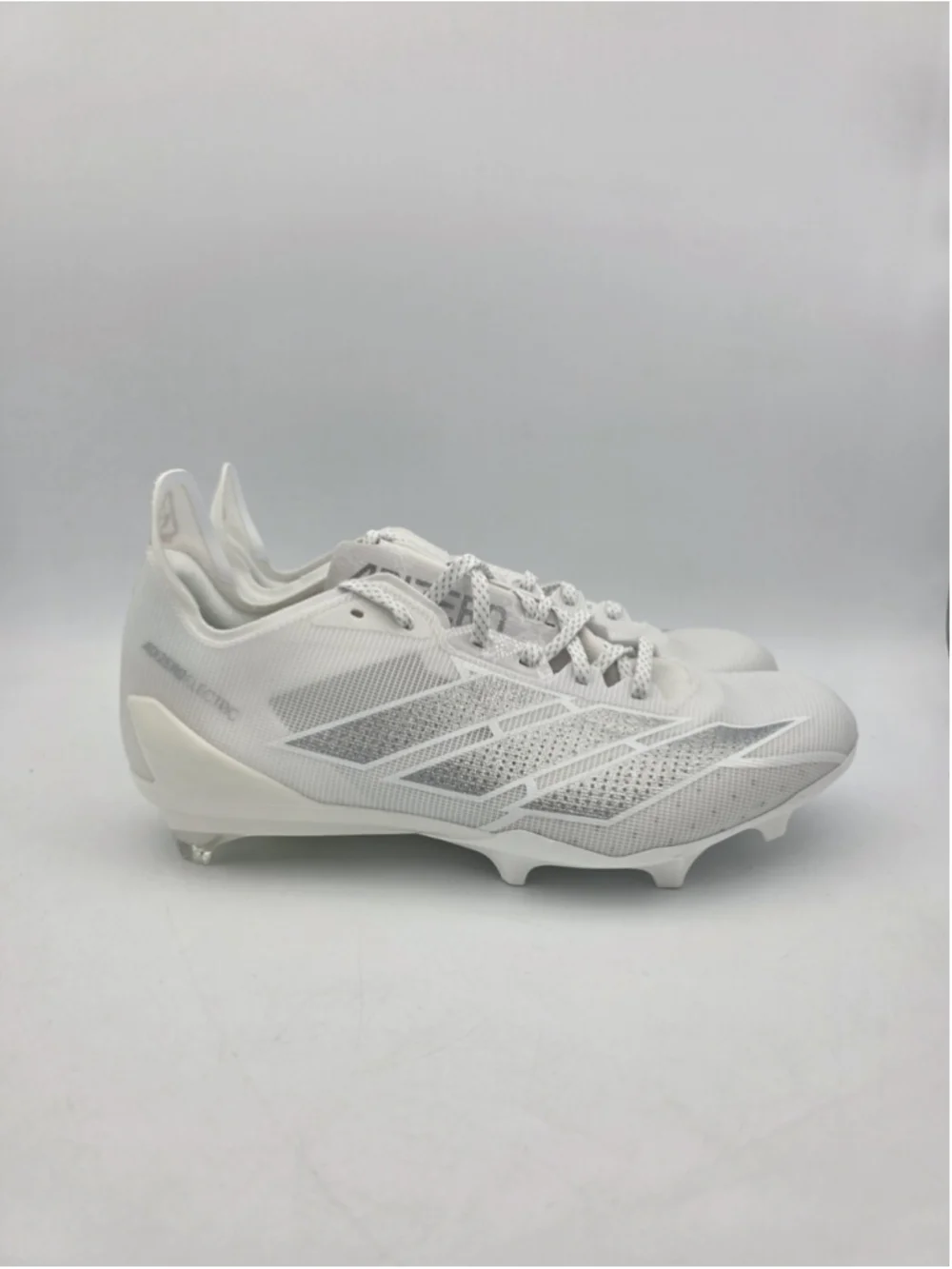 Adidas Adizero Electric Football Cleats Men's White Silver Shoes IE6286 Sz 8